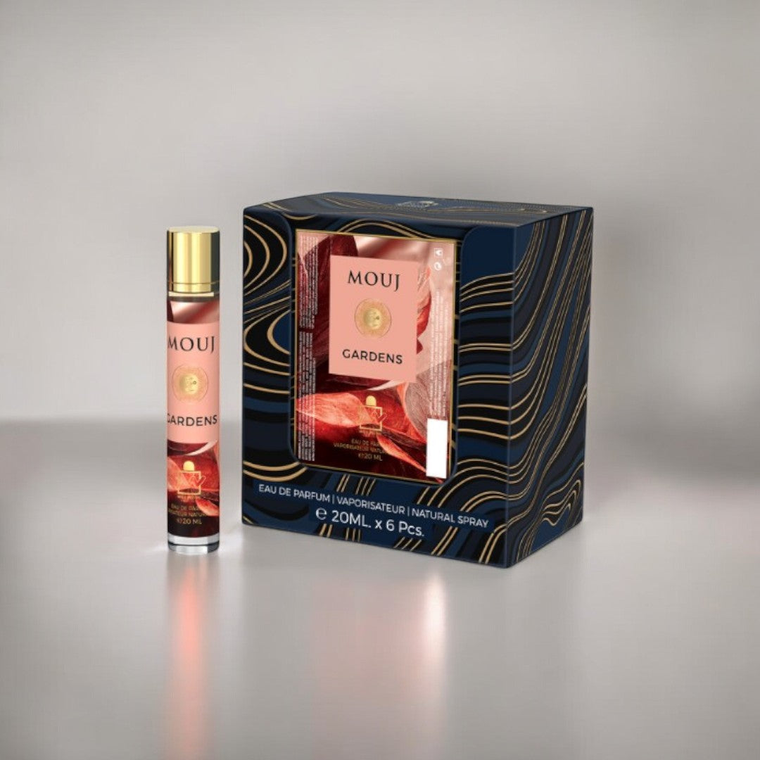 Mouj Gardens Eau De Parfum 5x 20ml Plus 1 Free Tester