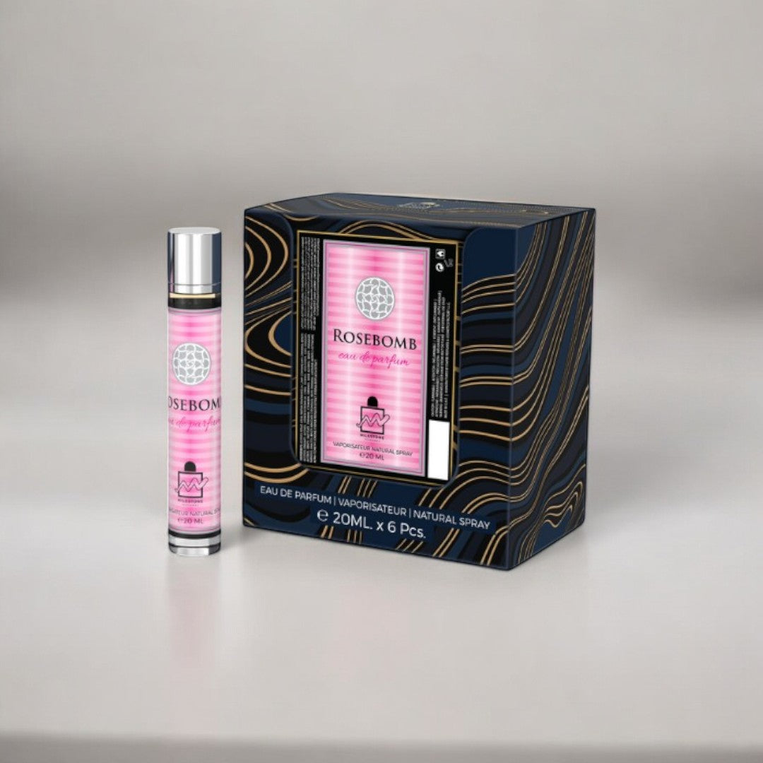 Rosebomb Eau De Parfum 5x 20ml Plus 1 Free Tester