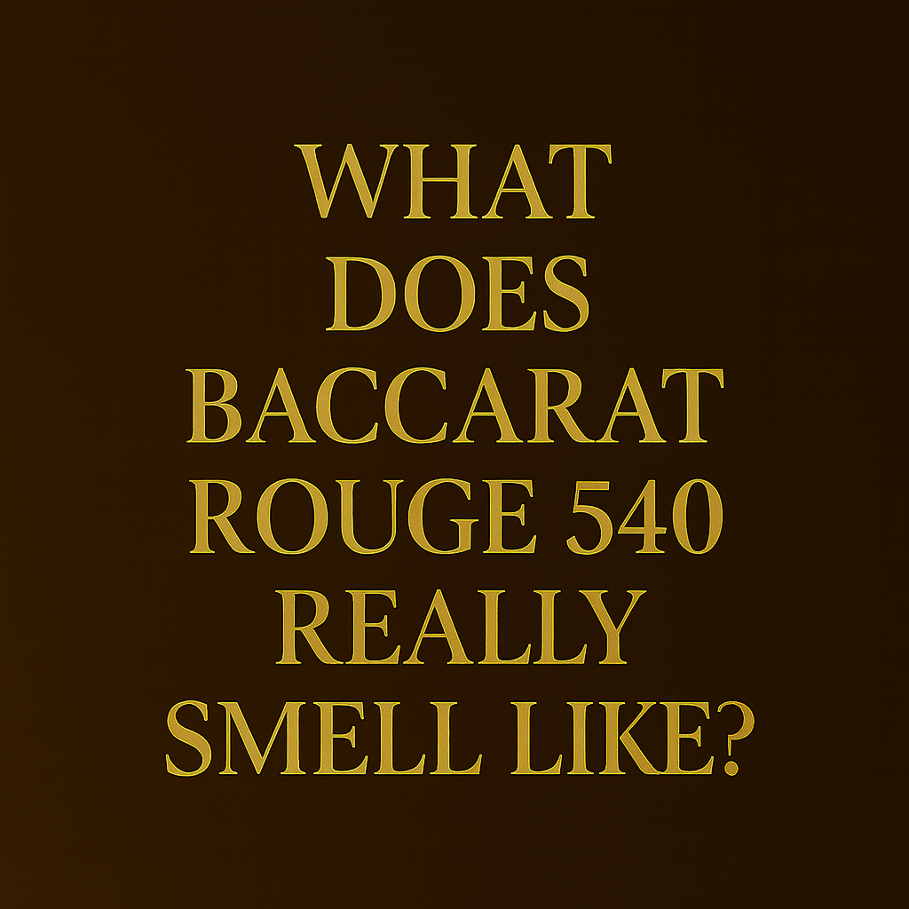 What Does Baccarat Rouge 540 Really Smell Like?
