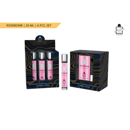 Rosebomb  Eau De Parfum 5x 20ml Plus 1 Free Tester