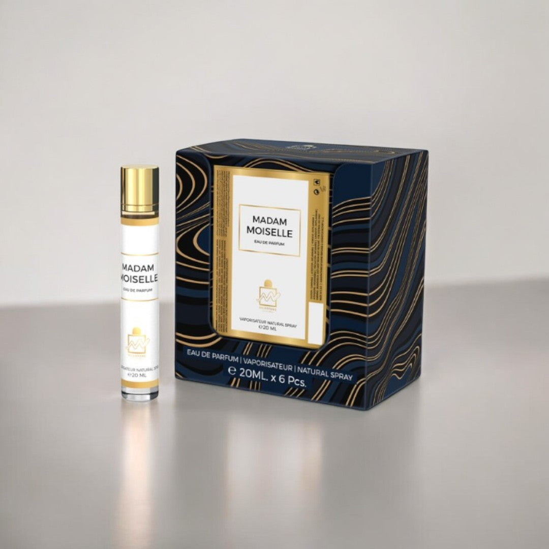 Madam Moiselle  Eau De Parfum 5x 20ml Plus 1 Free Tester