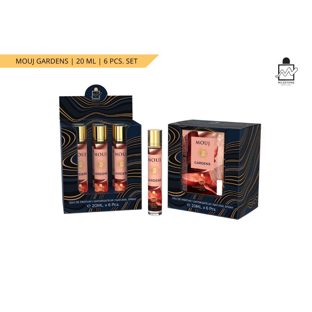 Mouj Gardens  Eau De Parfum 5x 20ml Plus 1 Free Tester